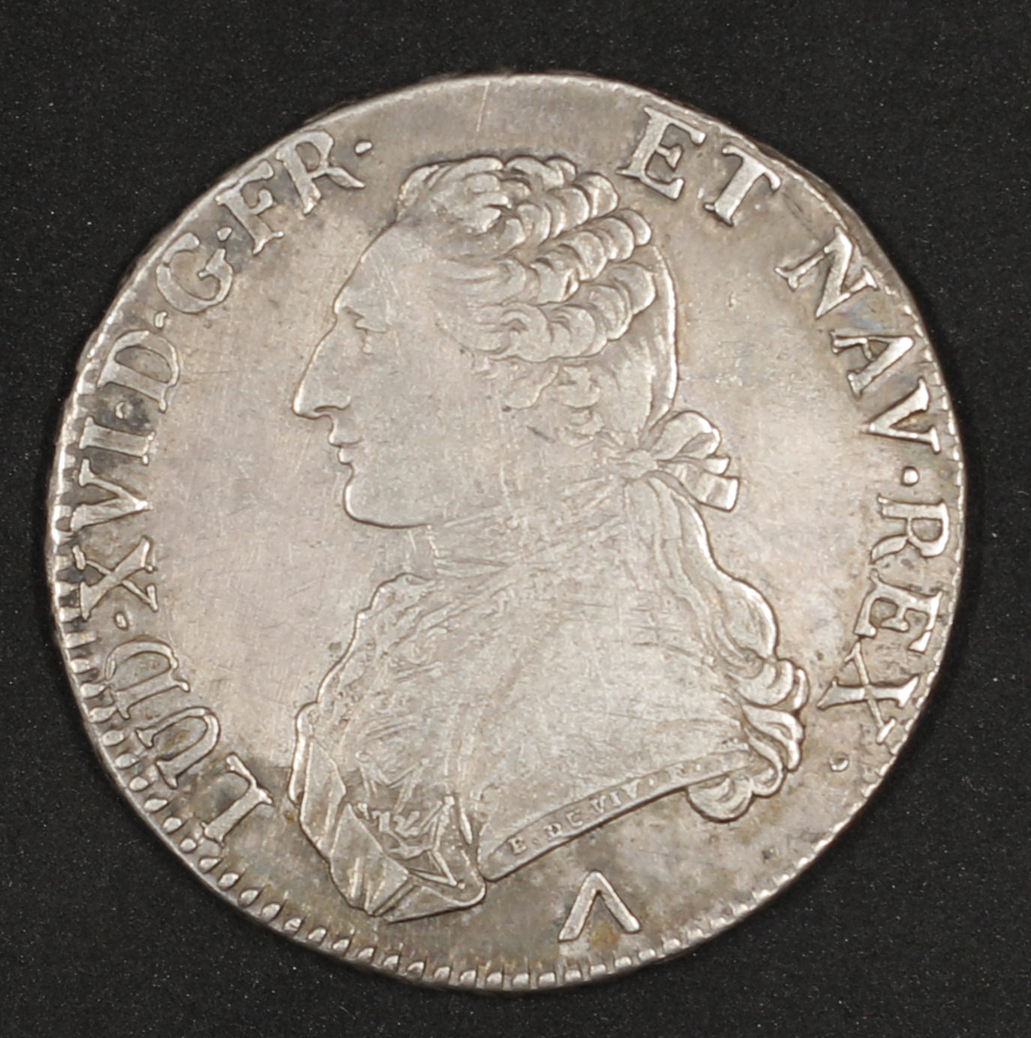 Silber-Écu, geprägt unter Ludwig XVI.