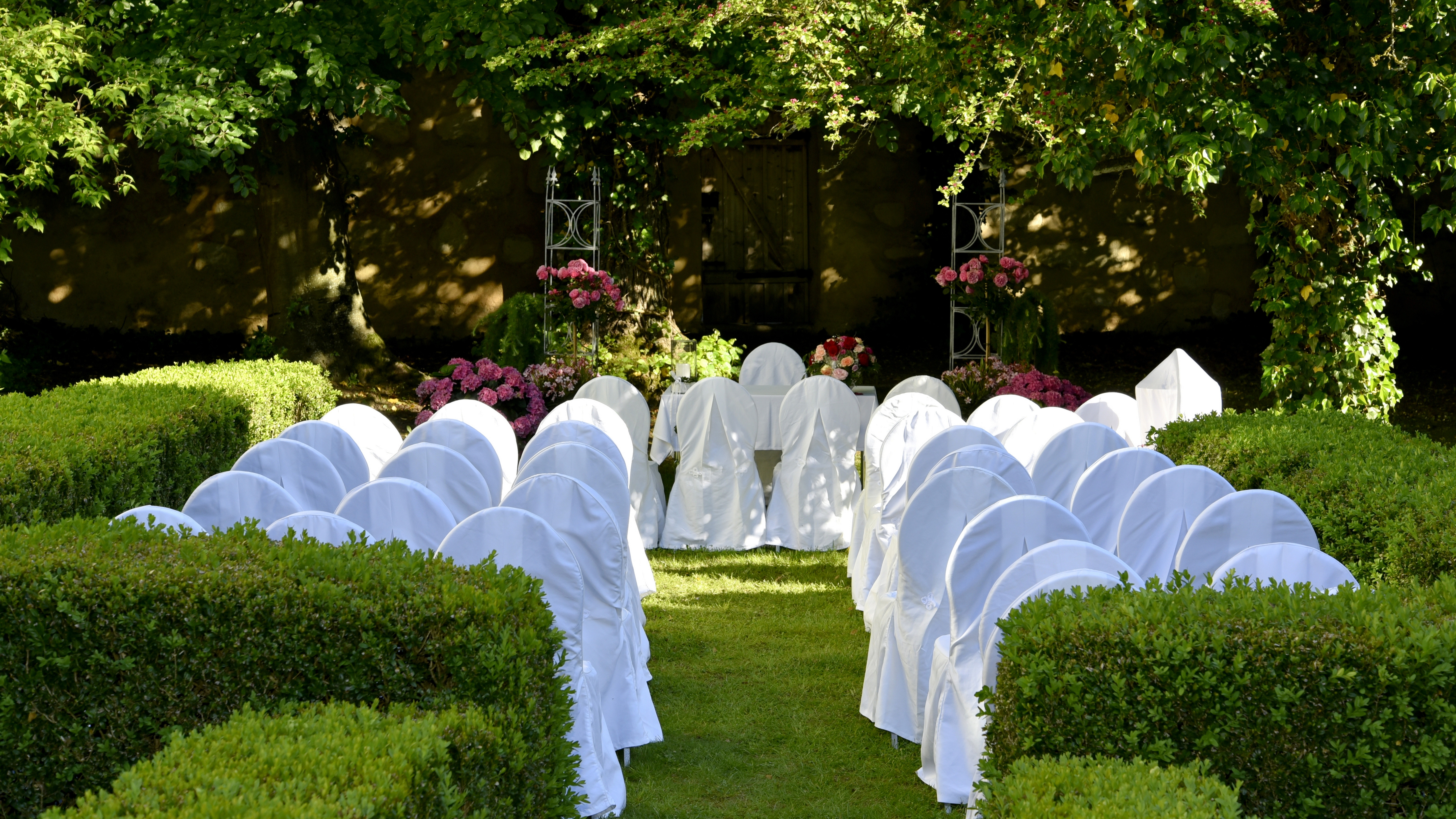 Heiraten im Garten des Palais Adelmann